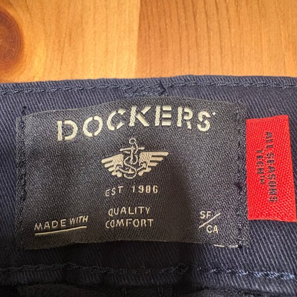 Dockers Blue Chinos Khakis Straight Fit 35x32 - Picture 4 of 5